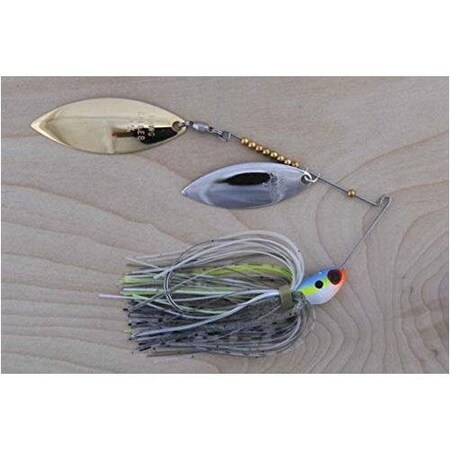 Lunker Lure Proven Winner Double Blade Spinnerbait, 12 Oz Sexy Shad, Willow PW130-PN4